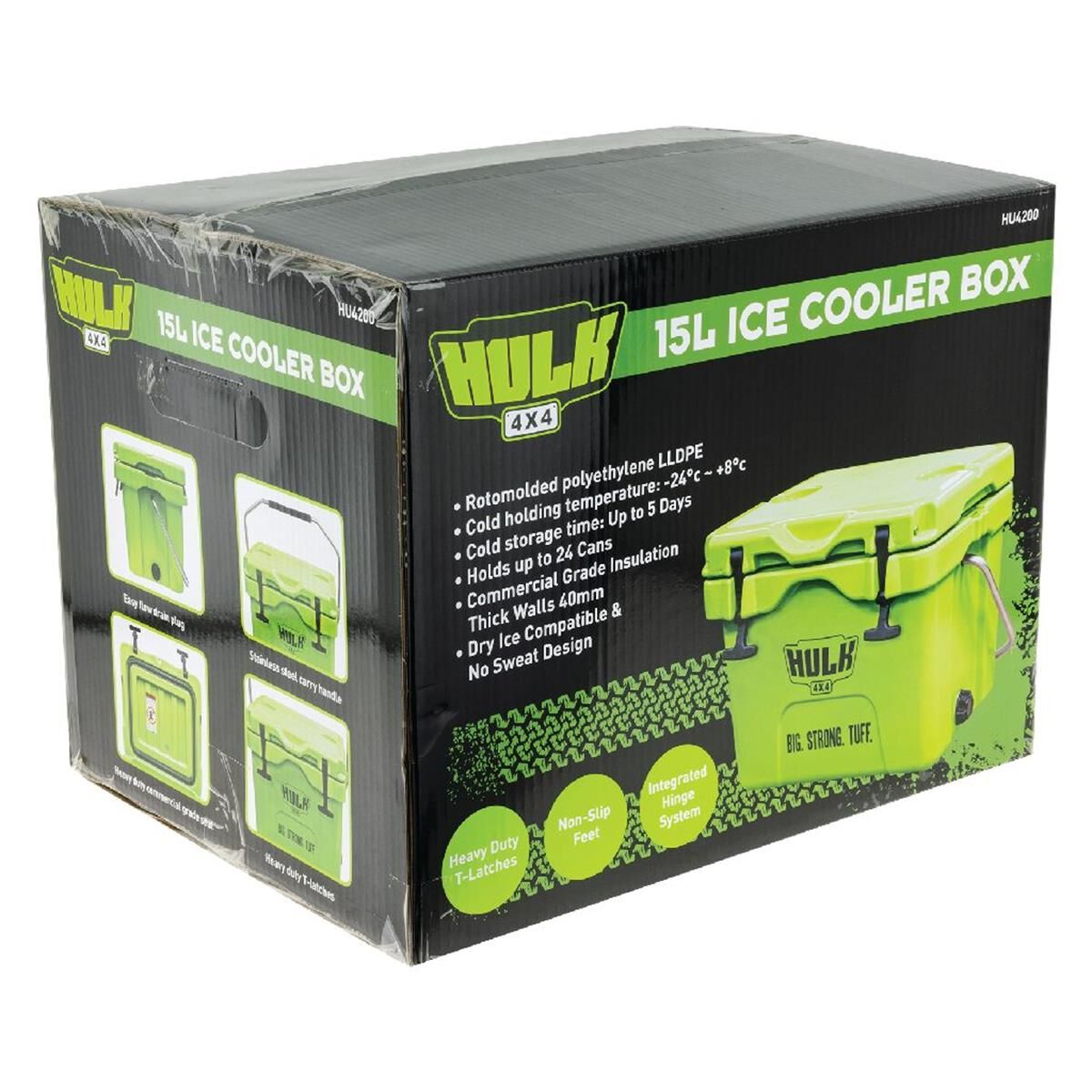 15L PORTABLE ICE COOLER BOX WITH S/STEEL CARRY HANDLE, , scanz_hi-res