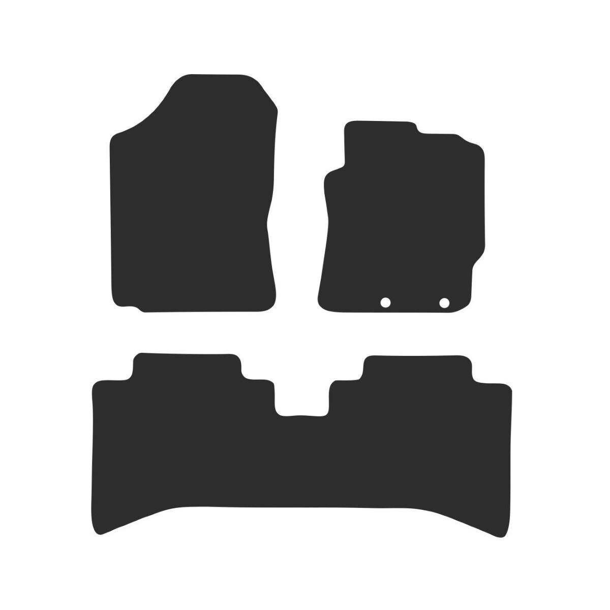 HEAVY DUTY RUBBER CAR MATS FOR TOYOTA LANDCRUISER PRADO (J150 7 SEAT 2ND FACELIFT) 2017-2024, , scanz_hi-res