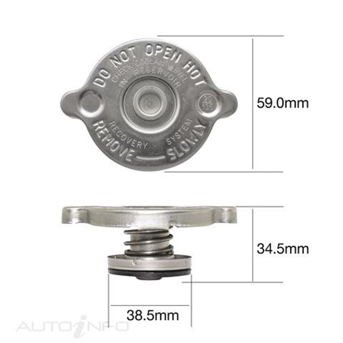 (TRB10) TRIDON NON RECOVERY RADIATOR CAP, , scanz_hi-res