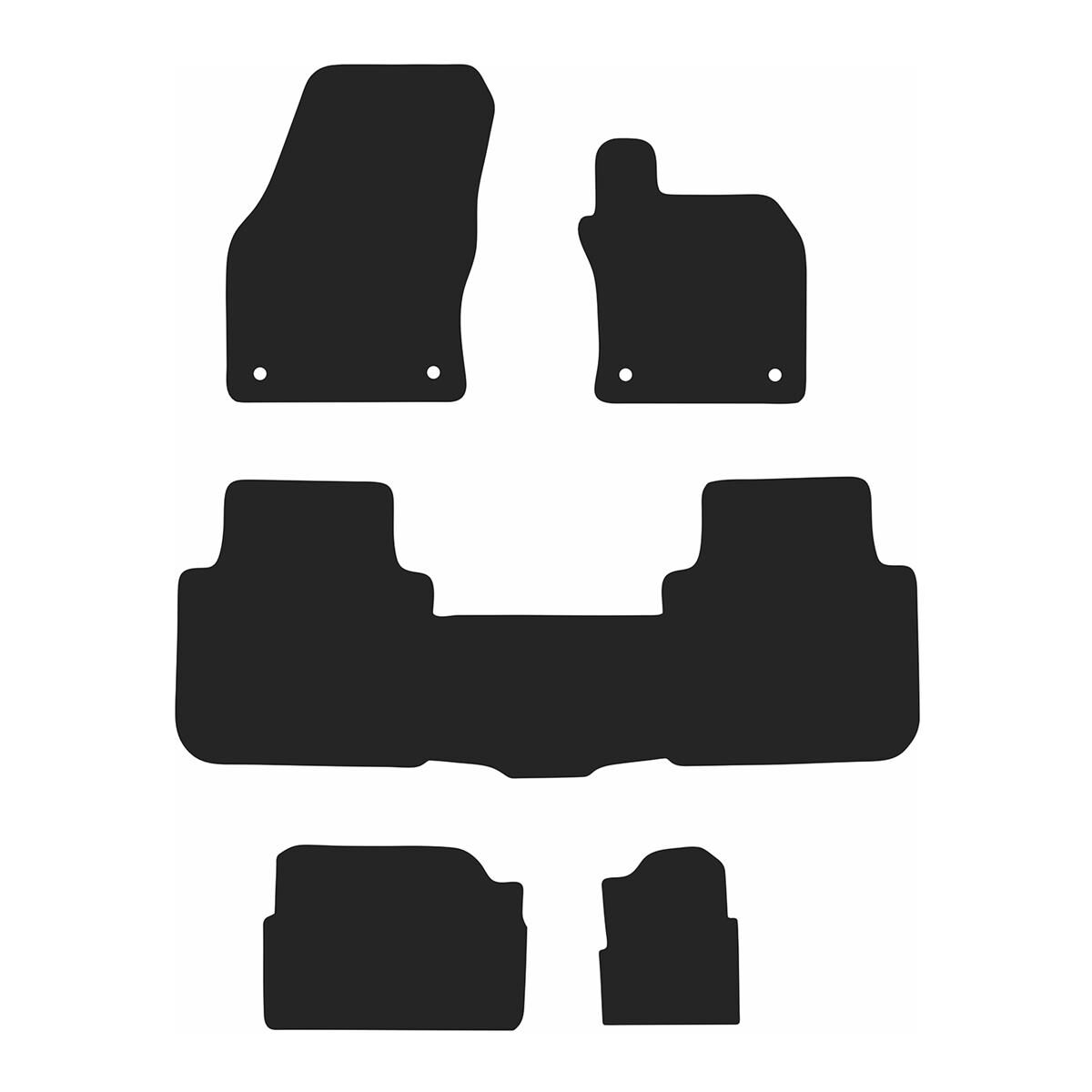 LUXURY CARPET CAR MATS FOR SKODA KODIAQ (7 SEATS) 2017 ONWARDS, , scanz_hi-res