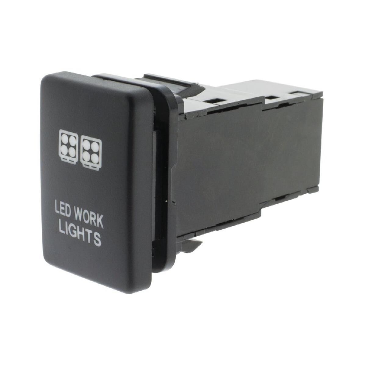 SWITCH PUSH BUTTON ON / OFF OE RPL 12V WORK LIGHT  AMBER  ILLUM T/S LATE TOYOTA    HULK, , scanz_hi-res