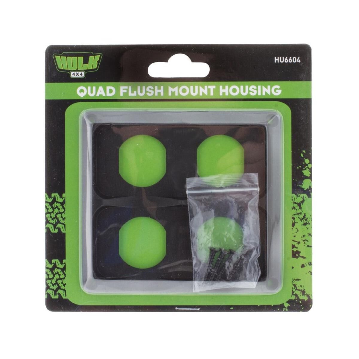 QUAD FLUSH MOUNT HOUSING T/S HULK 4x4 SOCKET RANGE                       HULK 4x4, , scanz_hi-res