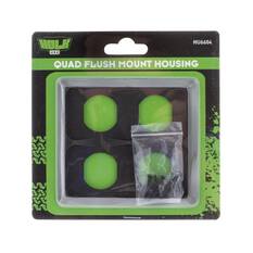 QUAD FLUSH MOUNT HOUSING T/S HULK 4x4 SOCKET RANGE                       HULK 4x4, , scanz_hi-res