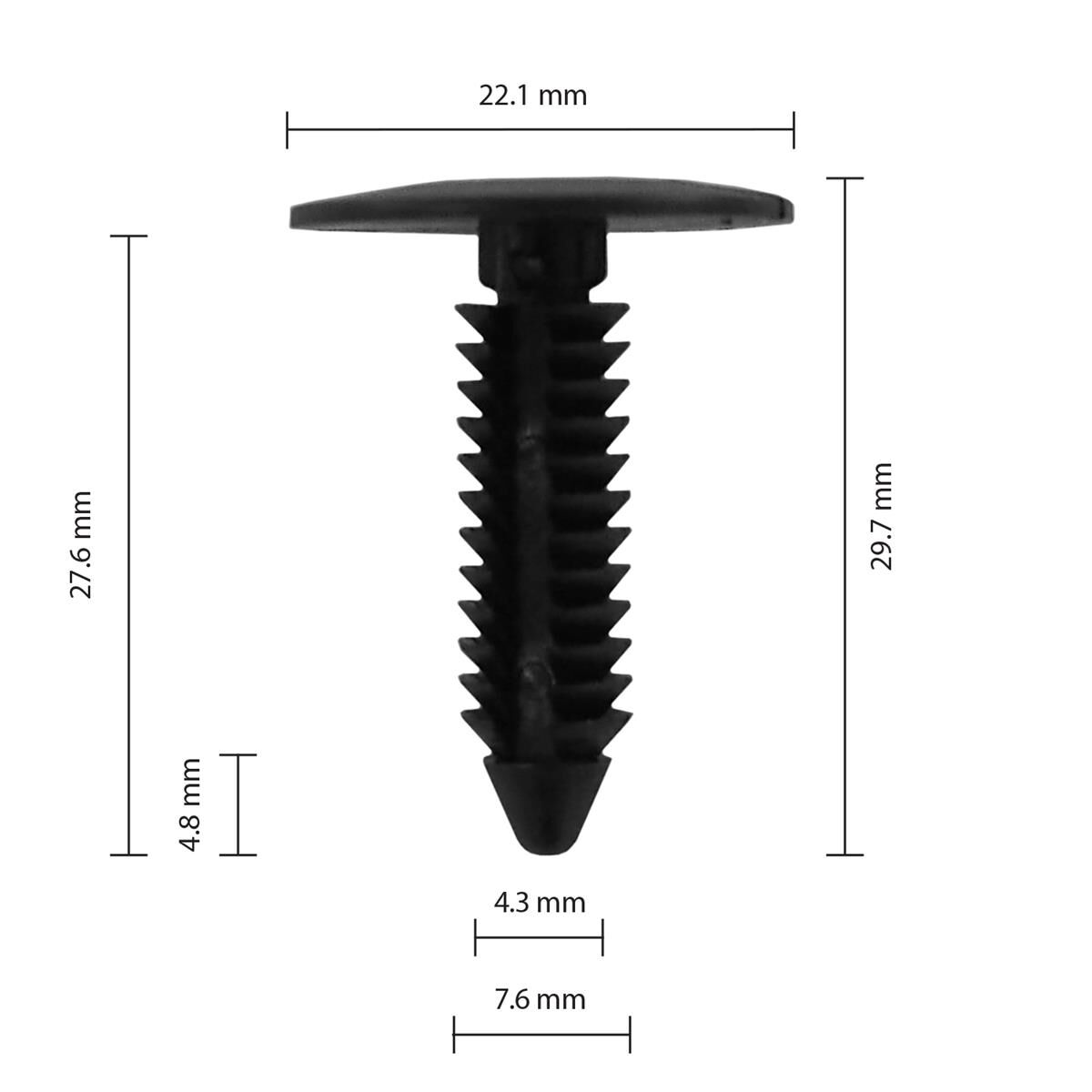Chrysler/GM - pack of 25 car clips, , scanz_hi-res