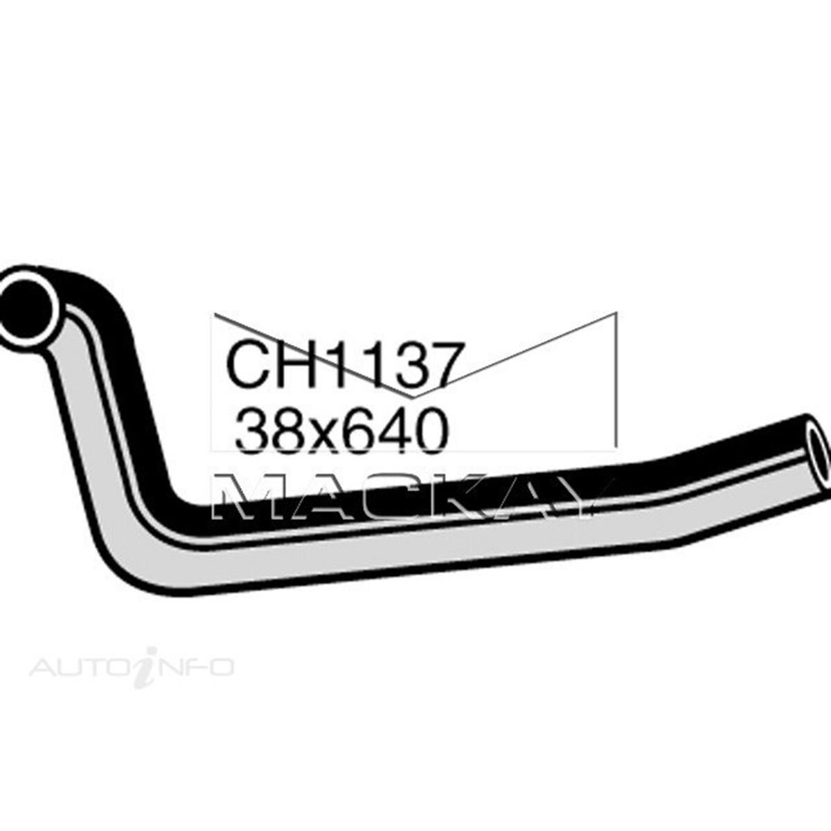 RADIATOR UPPER HOSE  - CHRYSLER VALIANT CM - 5.2L V8  PETROL - MANUAL & AUTO, , scanz_hi-res