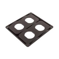 QUAD FLUSH MOUNT HOUSING T/S HULK 4x4 SOCKET RANGE                       HULK 4x4, , scanz_hi-res