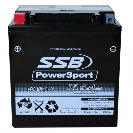 MOTORCYCLE AND POWERSPORTS BATTERY AGM 12V 30AH 460CCA BY SSB HIGH PERFORMANCE, , scanz_hi-res