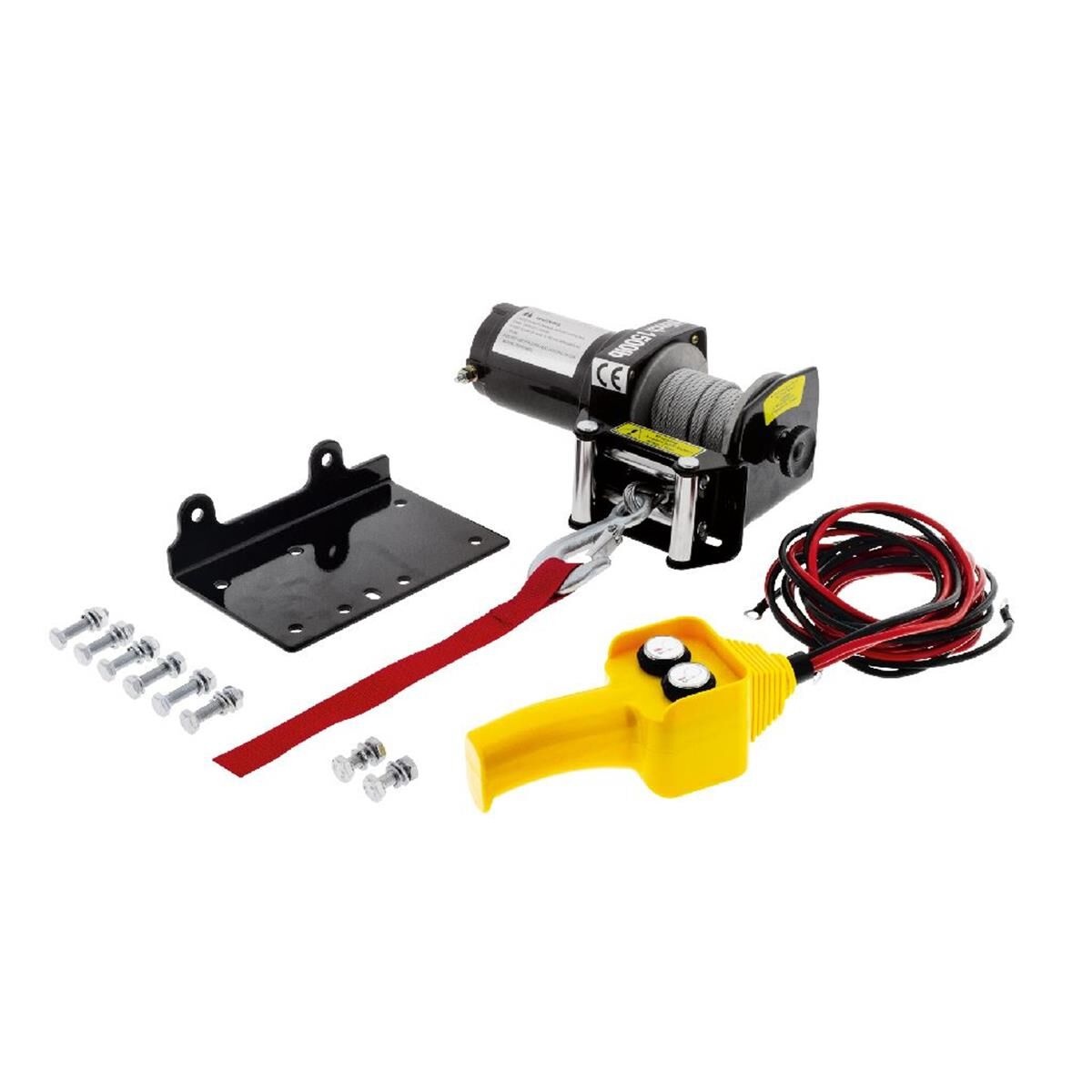 ELECTRIC ATV WINCH 1500lbs 12v STEEL CABLE  HULK 4x4, , scanz_hi-res
