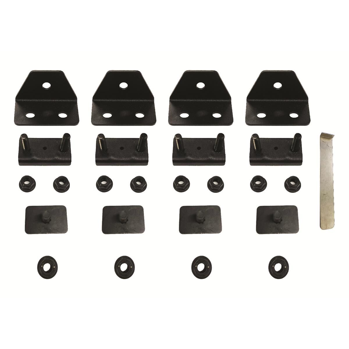 Rhino-Rack Base Kit to suit GWM Tank 300 Raised Rails - RCP92-BK, , scanz_hi-res