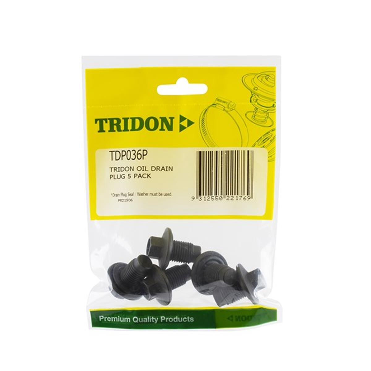 TRIDON OIL DRAIN PLUG 5 PACK, , scanz_hi-res