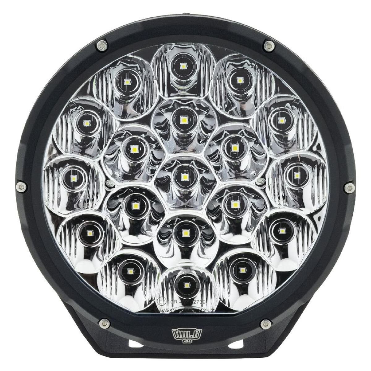 PKT 2 7" RND LED DRIVING LAMP KIT 9-36V 106W 19 LEDs GREEN & BLACK 11,000Lmns, , scanz_hi-res