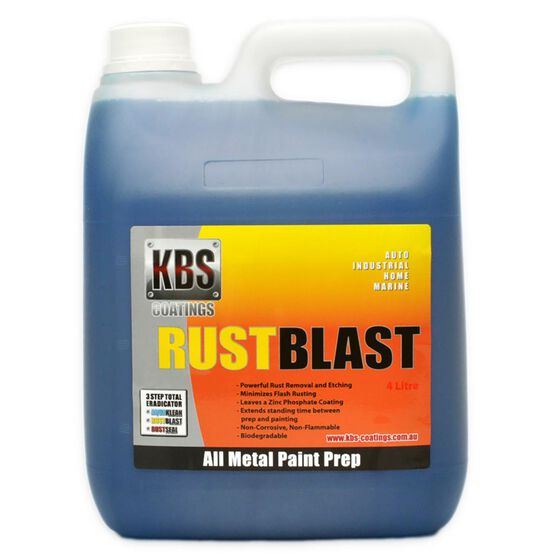 KBS RUSTBLAST WATER BASED RUST REMOVER 4 LITRE, , scanz_hi-res