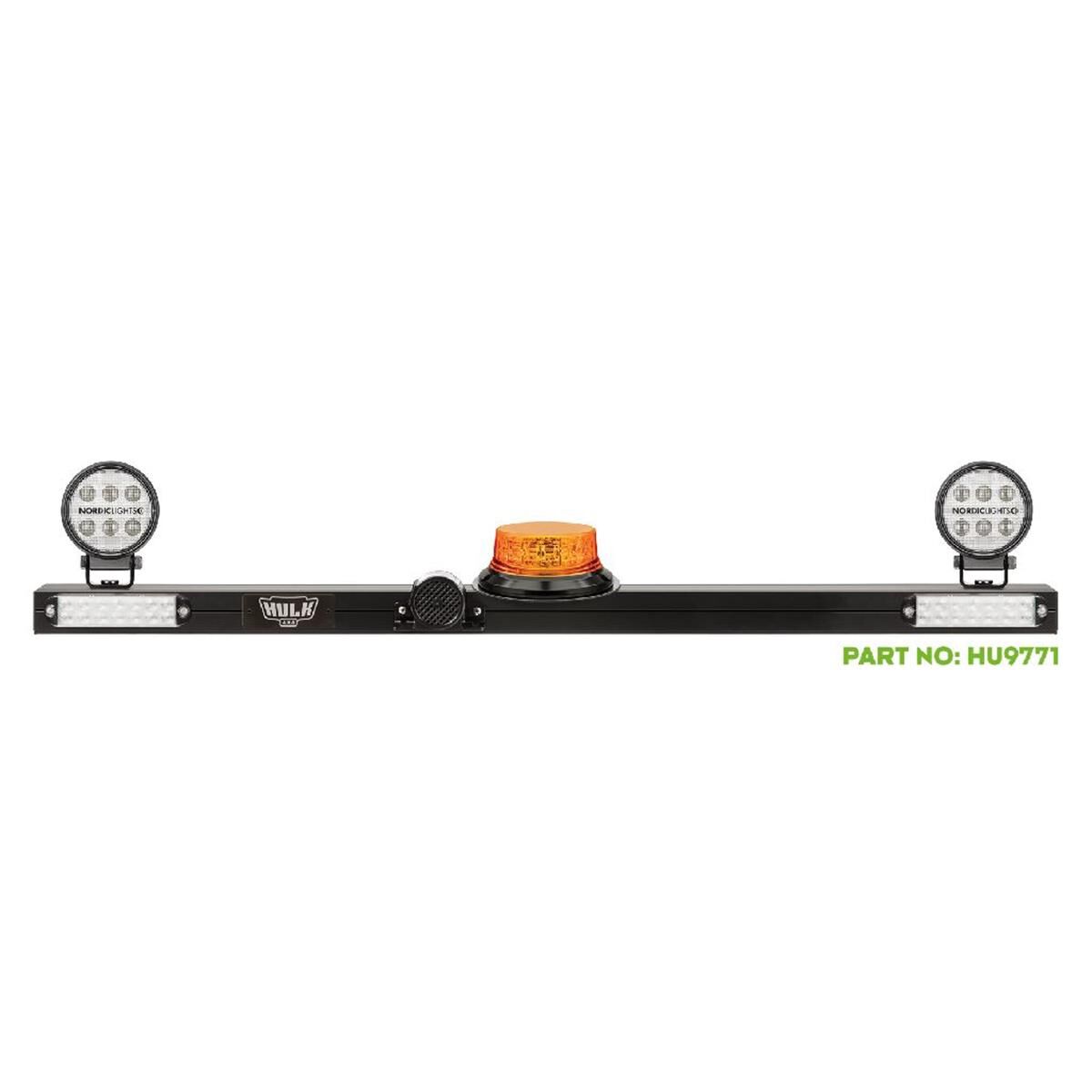 MINEBAR 1275mm 12/24v W/97db ALARM 2x LED COMB LMPS & AMBER LED BEACON 2x LED W/LMP   HULK, , scanz_hi-res