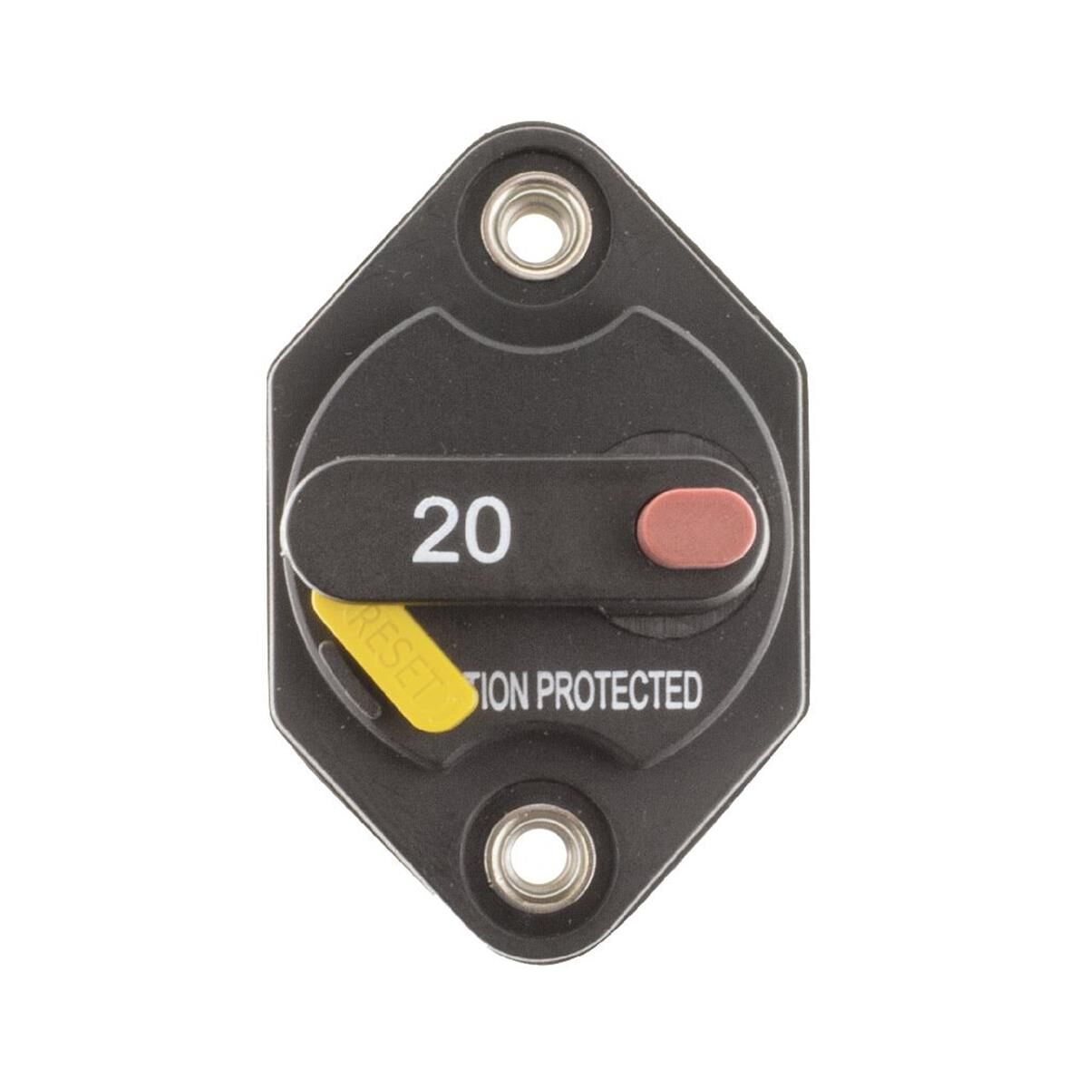 CIRCUIT BREAKER TYPElll  20AMP MANUAL RESET PANEL MOUNT                         JAYLEC, , scanz_hi-res