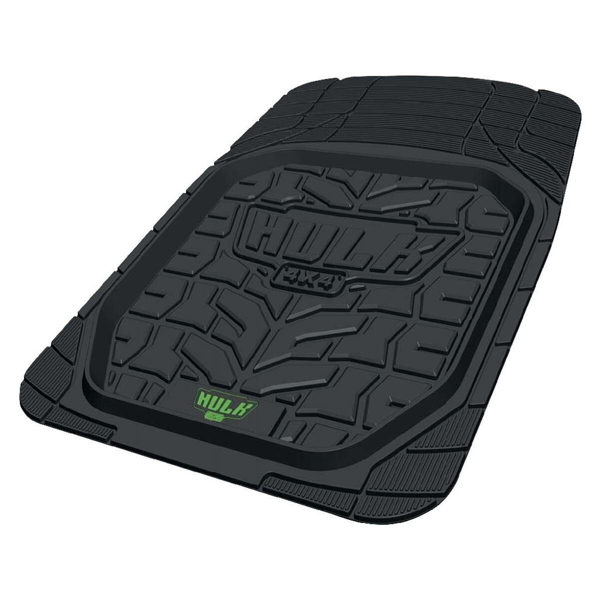 SET 2 DEEP DISH FLOOR MATS BLACK RUBBER FRONTS, , scanz_hi-res