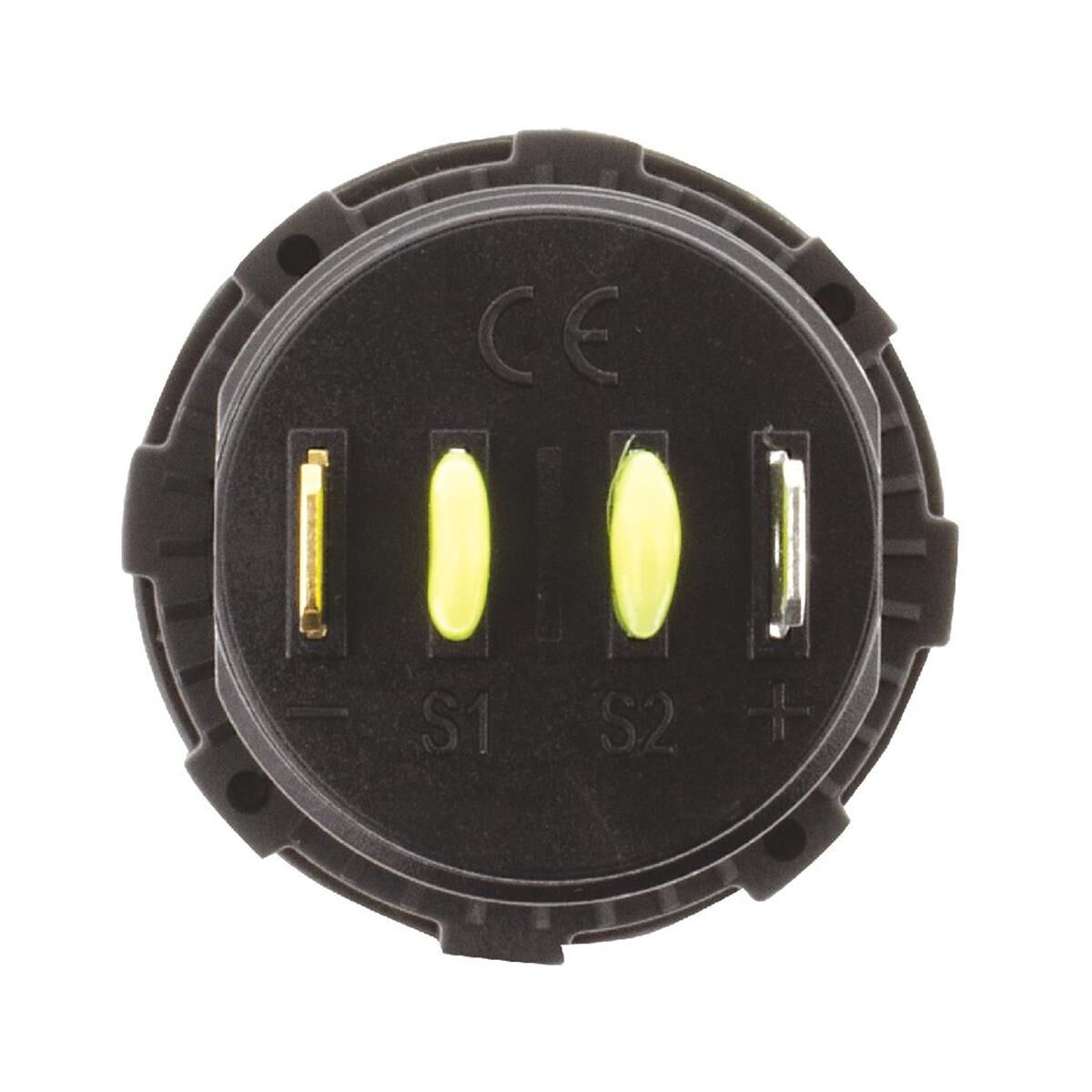 OLED TEMPERATURE METER 12/24v -40/120c AMBER OLED INC SENSOR                       HULK 4x4, , scanz_hi-res