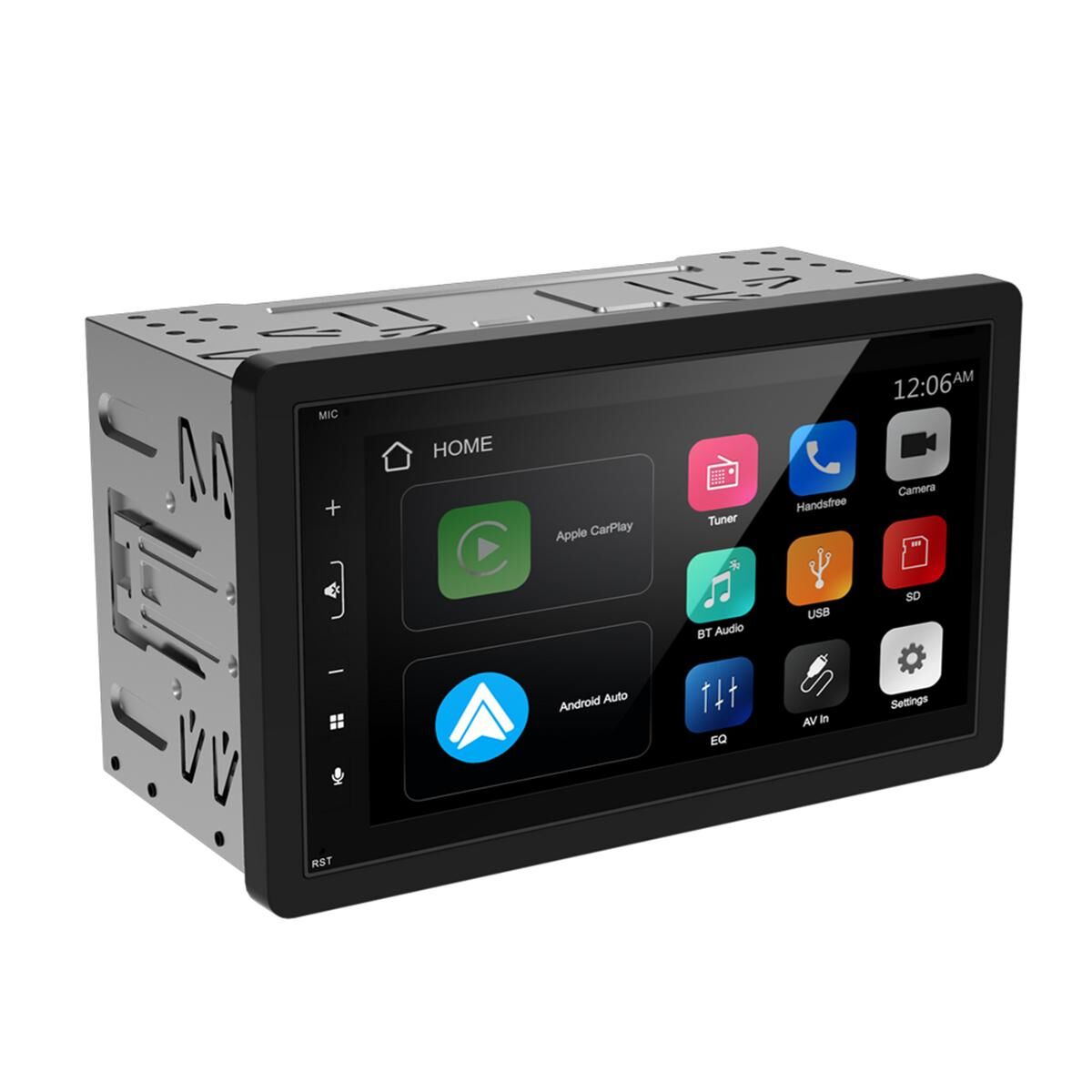 MONGOOSE 6.75" MULTI MEDIA HEAD UNIT - WIRELESS CARPLAY & ANDROID AUTO + USB SMARTPHONE, , scanz_hi-res
