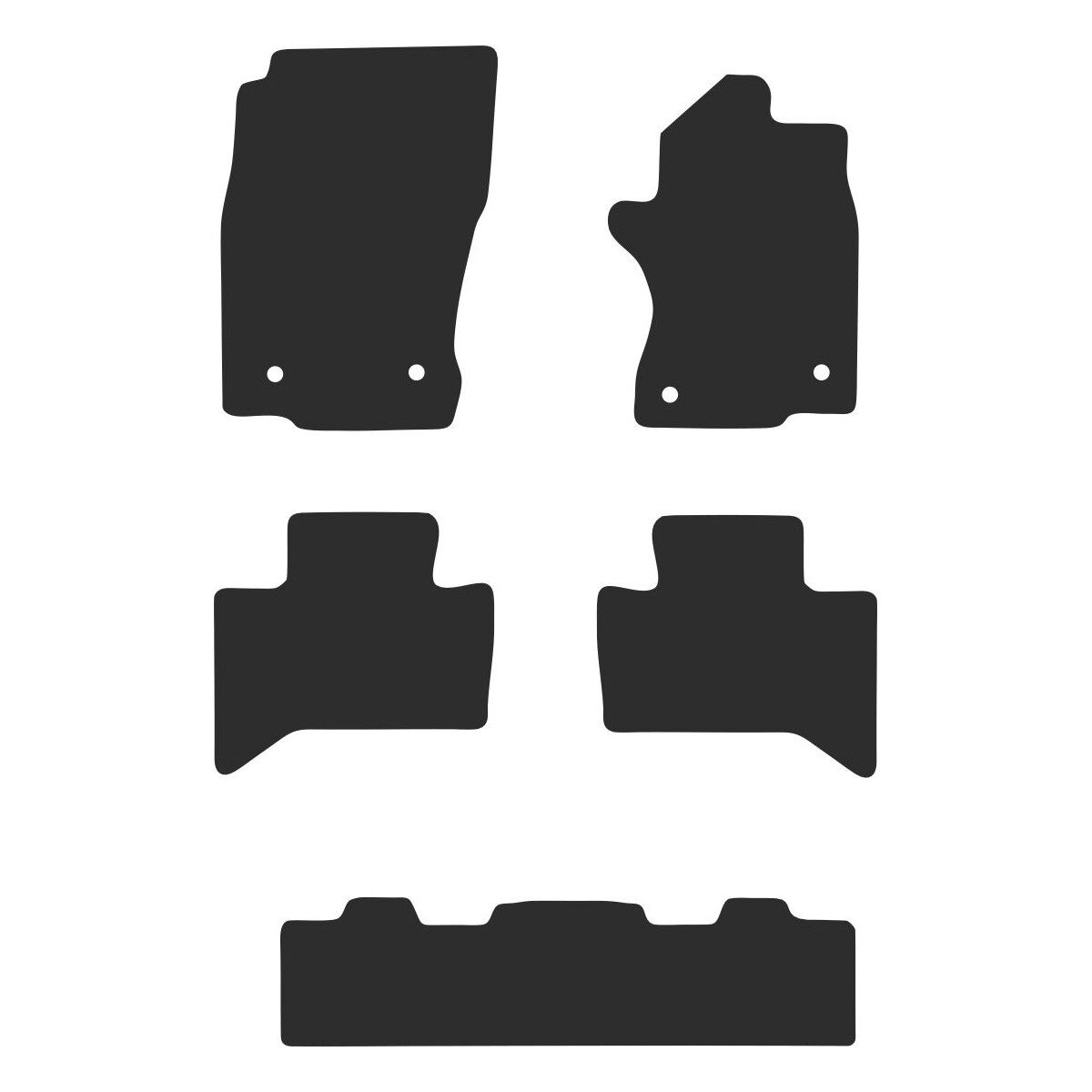 HEAVY DUTY CAR MATS FOR TOYOTA LANDCRUISER PRADO (J250 7 SEAT) 2024+, , scanz_hi-res