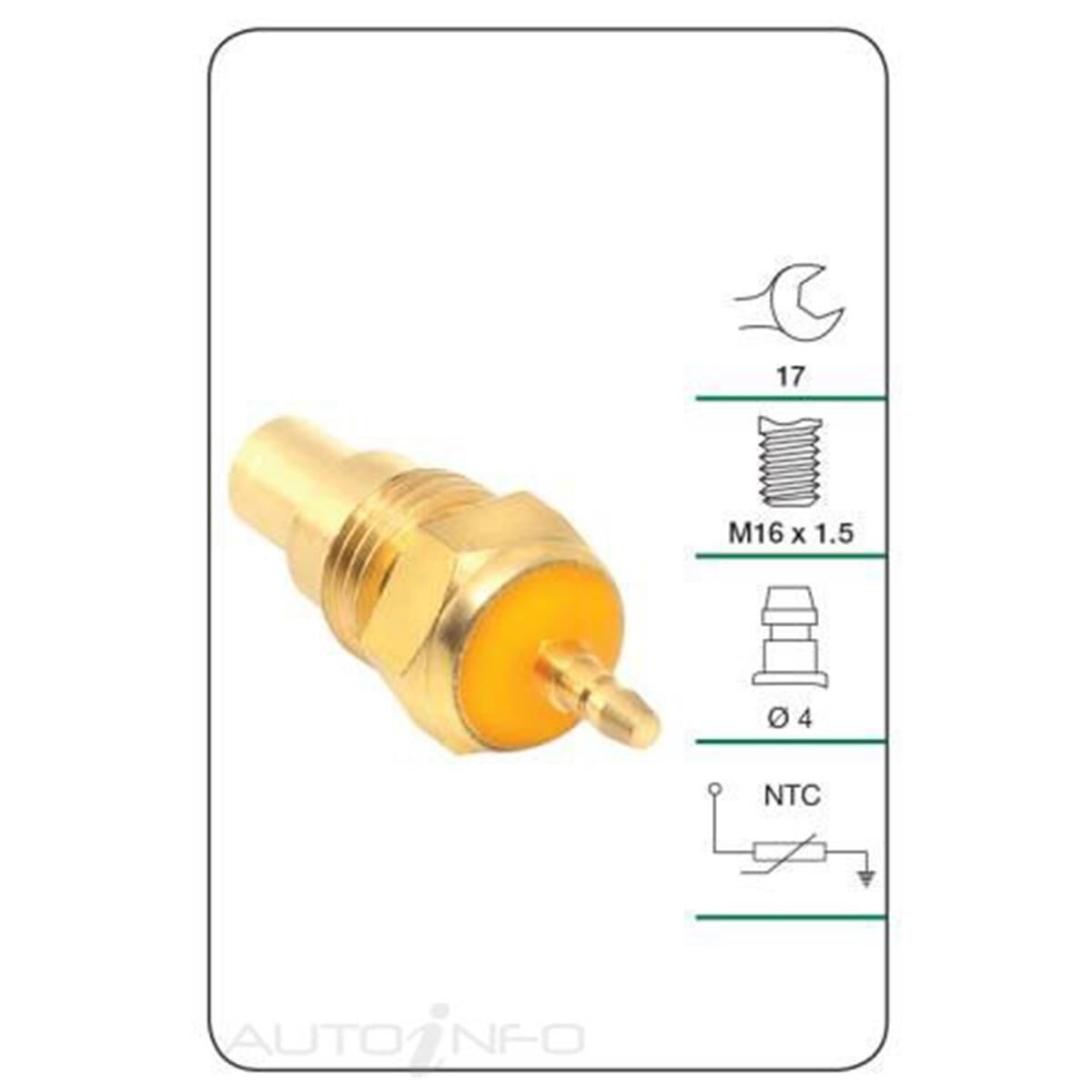 (TWS3009) TRIDON WATER TEMP SENDER, , scanz_hi-res