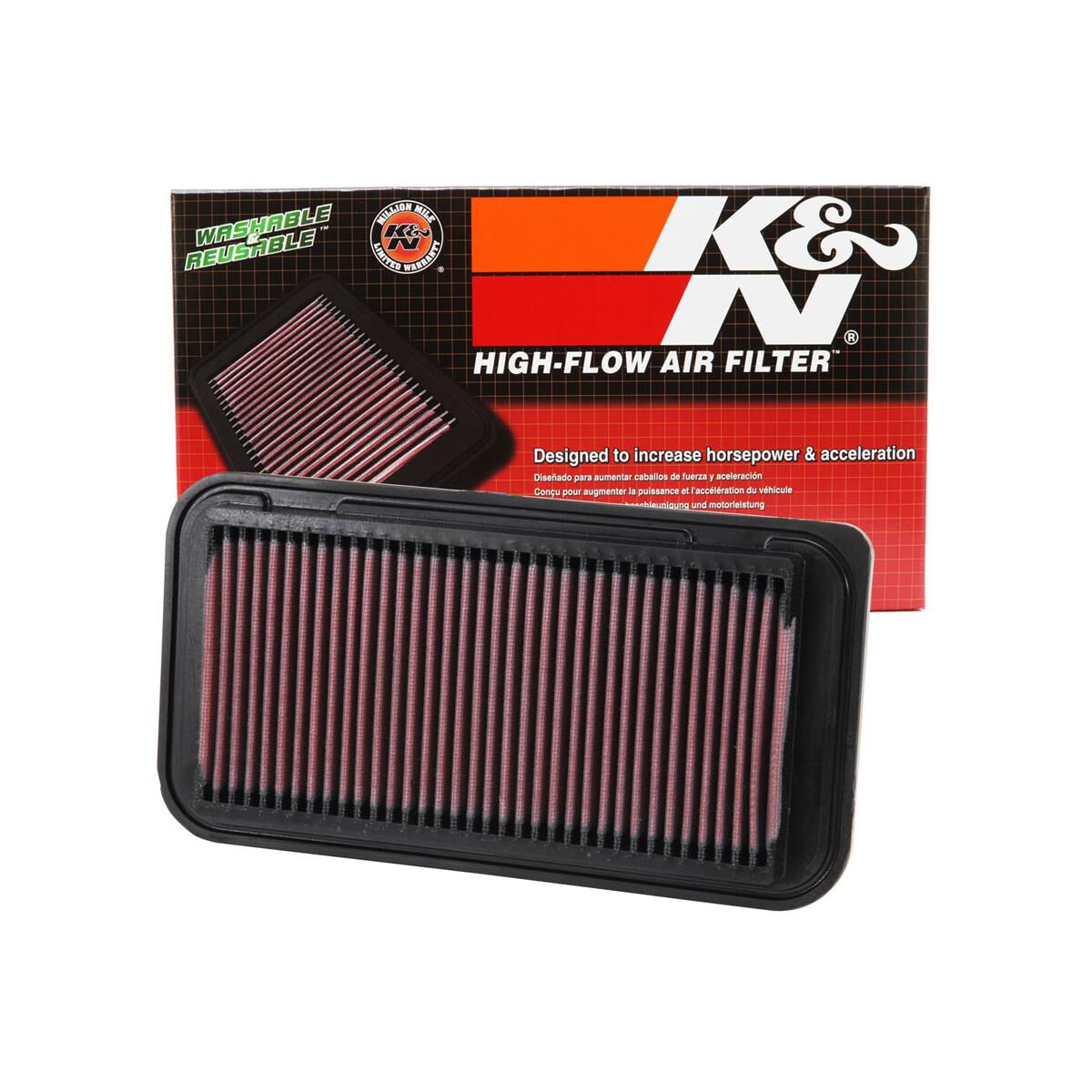 K&N HI-FLOW AIR FILTER - REUSABLE, , scanz_hi-res
