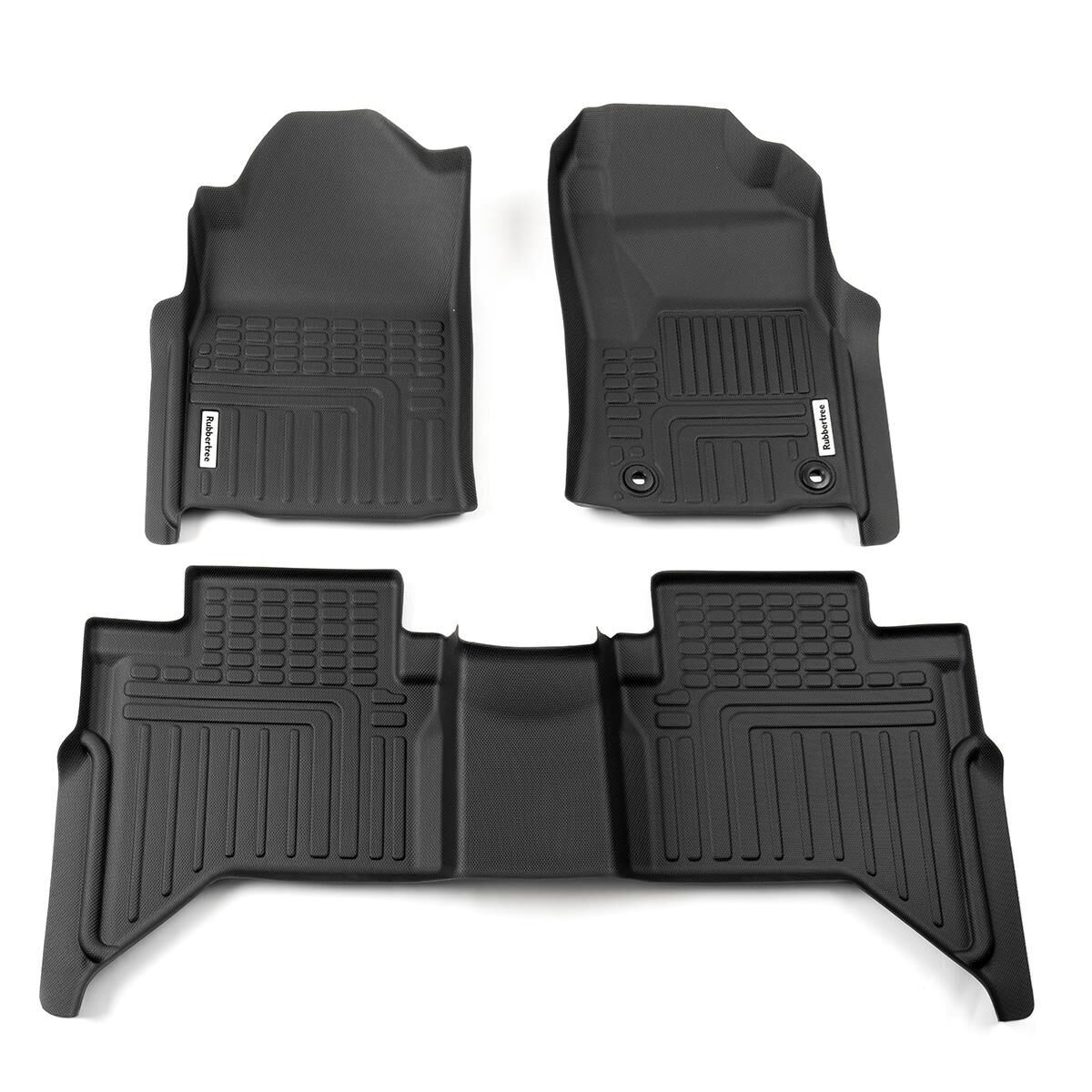 DEEP DISH FLOOR LINERS FOR TOYOTA HILUX 2015+ DUAL CAB MANUAL FULL SET, , scanz_hi-res
