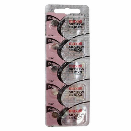 MAXELL SILVER OXIDE SR731SW WATCH BATTERY BUTTON CELL 5 PACK, , scanz_hi-res