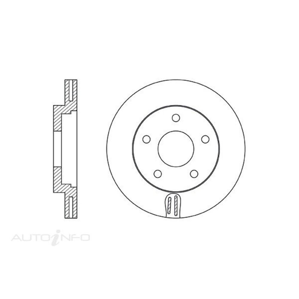 Techstop Brake Rotor - Single, EDR6424 | Supercheap Auto New Zealand