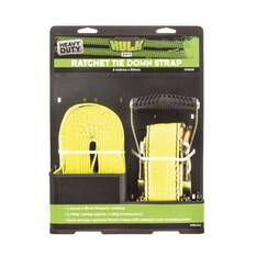 QTY 1 HD RATCHET TIEDOWN 6m 50mm 2150kg LASHING CAPACITY  HULK 4x4, , scanz_hi-res