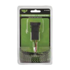 TEMP & VOLTMETER OE RPL T/S LATE TOYOTA WHITE & BLUE LED 33 x 22mm, , scanz_hi-res