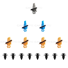 TOYOTA PRDO 120 SERIES COMPATIBLE REAR GUARD FLARE MOULDING CLIP KIT, , scanz_hi-res