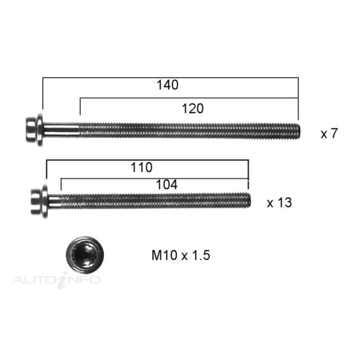 HEAD BOLT SET VW BDB, , scanz_hi-res