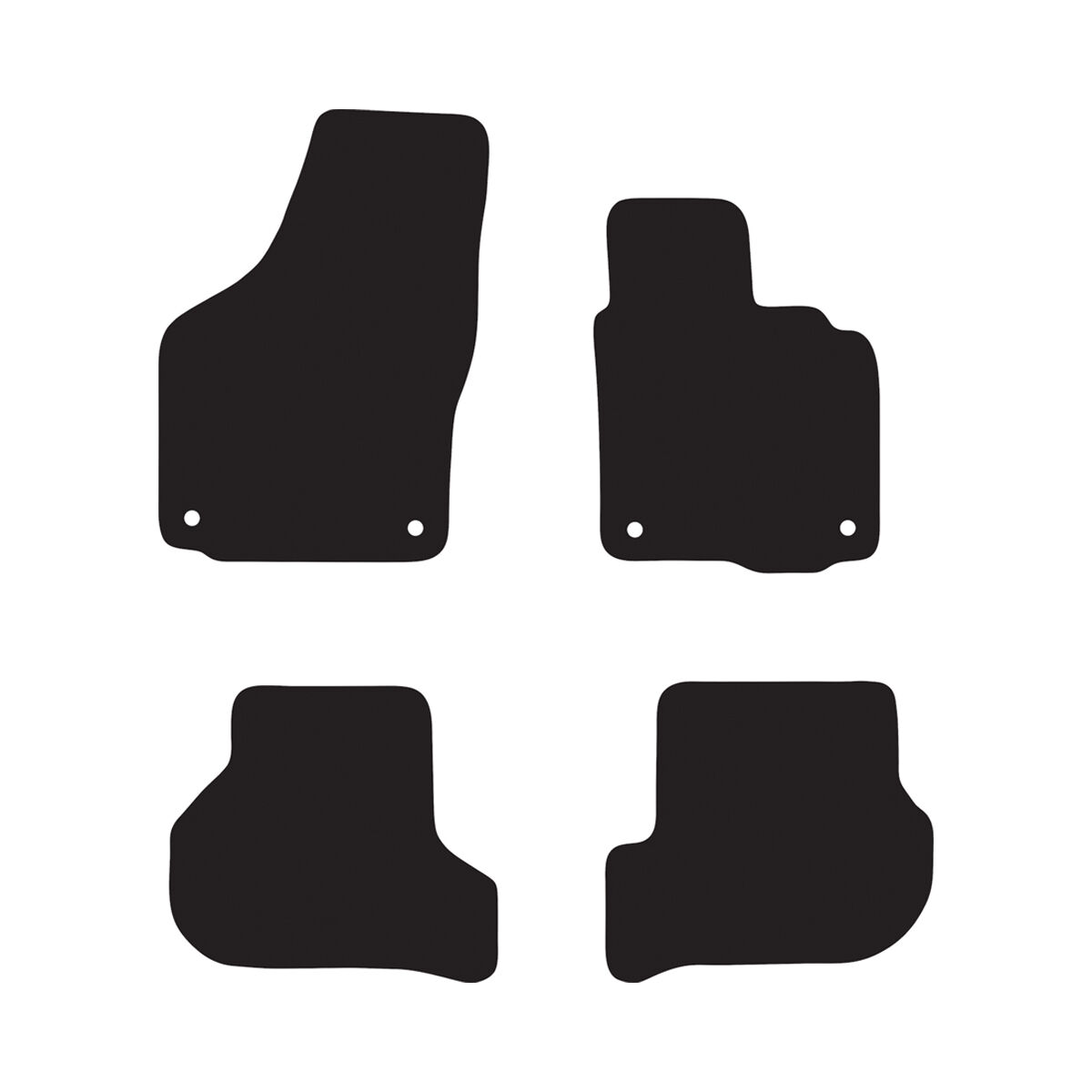 LUXURY CARPET CAR MATS FOR VOLKSWAGEN GOLF (MK6 HATCH) 2009-2013, , scanz_hi-res