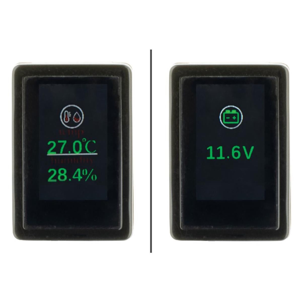 SMART GAUGE DUAL TEMP/HUMIDITY VOLTMETER T/S LATE TOYOTA 33mm x 22mm, , scanz_hi-res