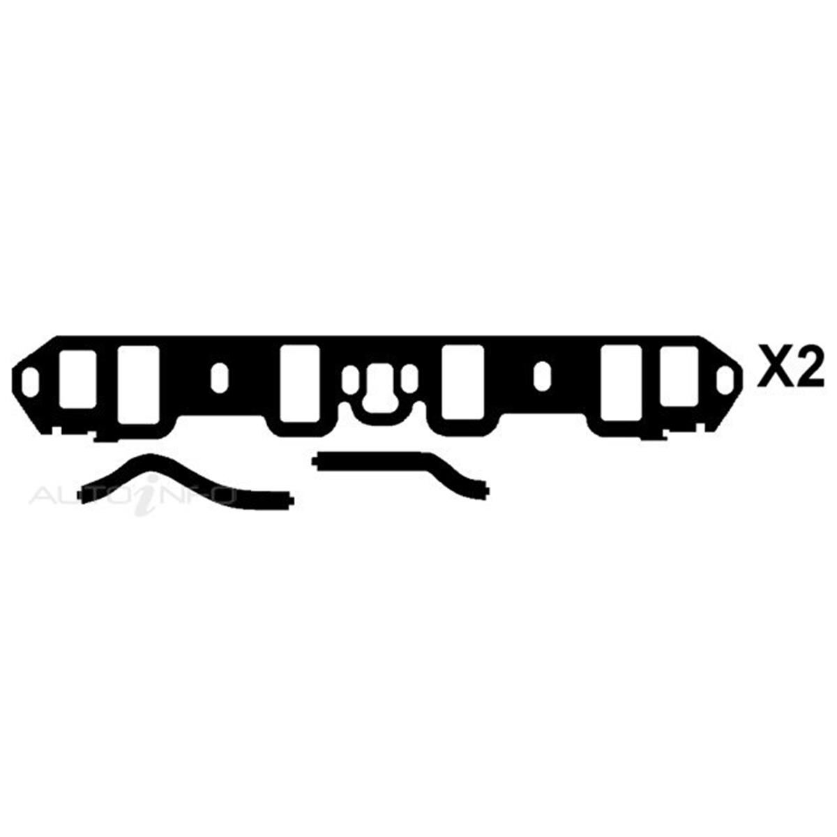 INLET MANIFOLD GASKET SET FORD 289 302W BEADED, , scanz_hi-res