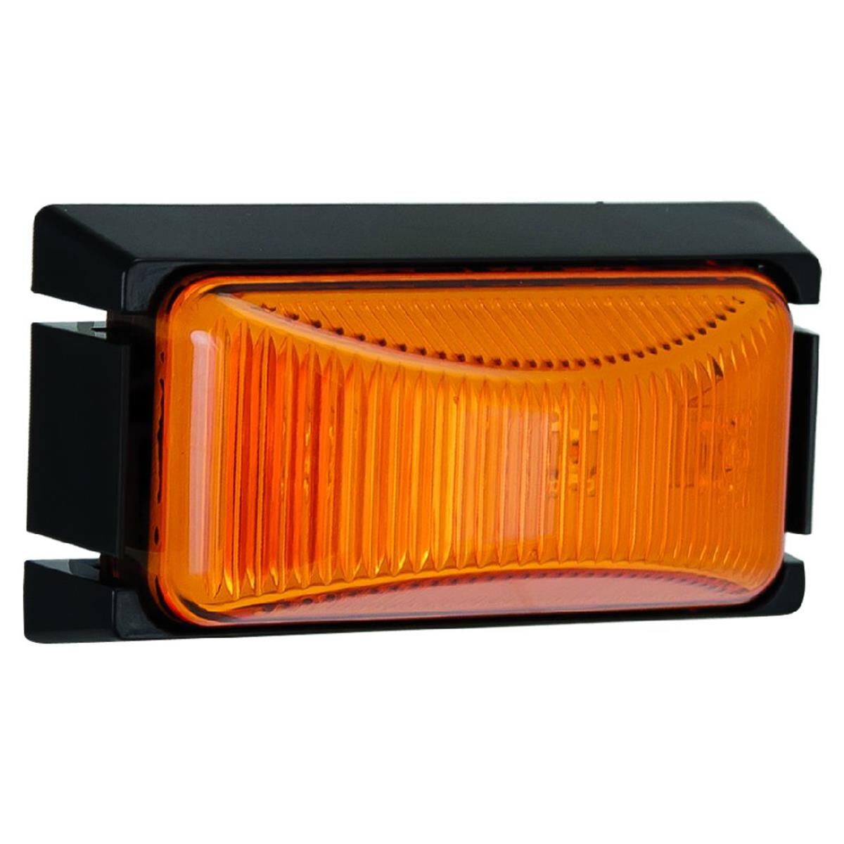 LED SUPPLMTRY SIDE MARKER LAMP AMBER 12/24V, BLACK BASE 74 x 38 x 26mm, , scanz_hi-res