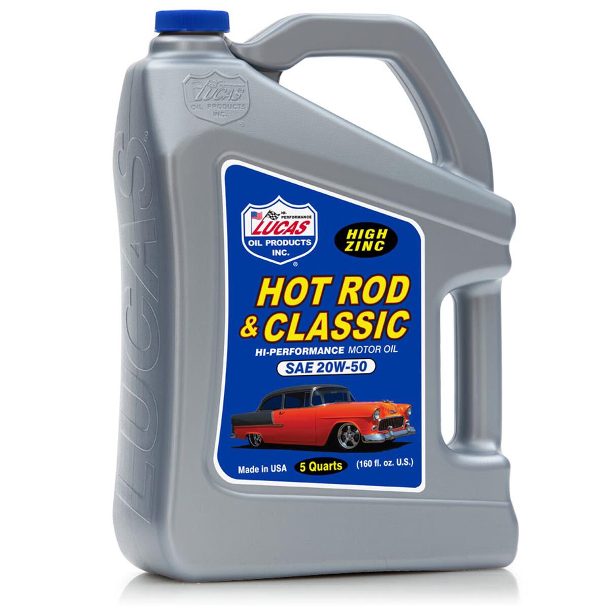 LUCAS SAE 20W50 HOT ROD & CLASSIC MOTOR OIL - 4.73L, , scanz_hi-res