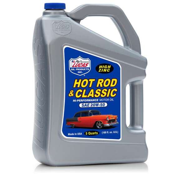 LUCAS SAE 20W50 HOT ROD & CLASSIC MOTOR OIL - 4.73L, , scanz_hi-res