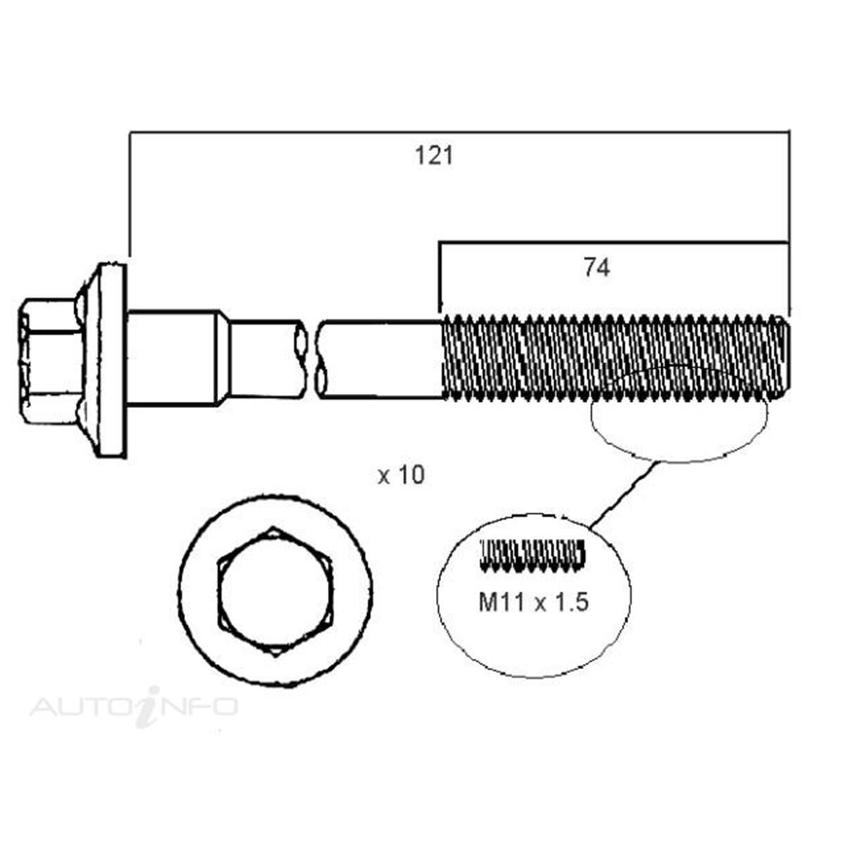 HEAD BOLT SET FORD KA, , scanz_hi-res