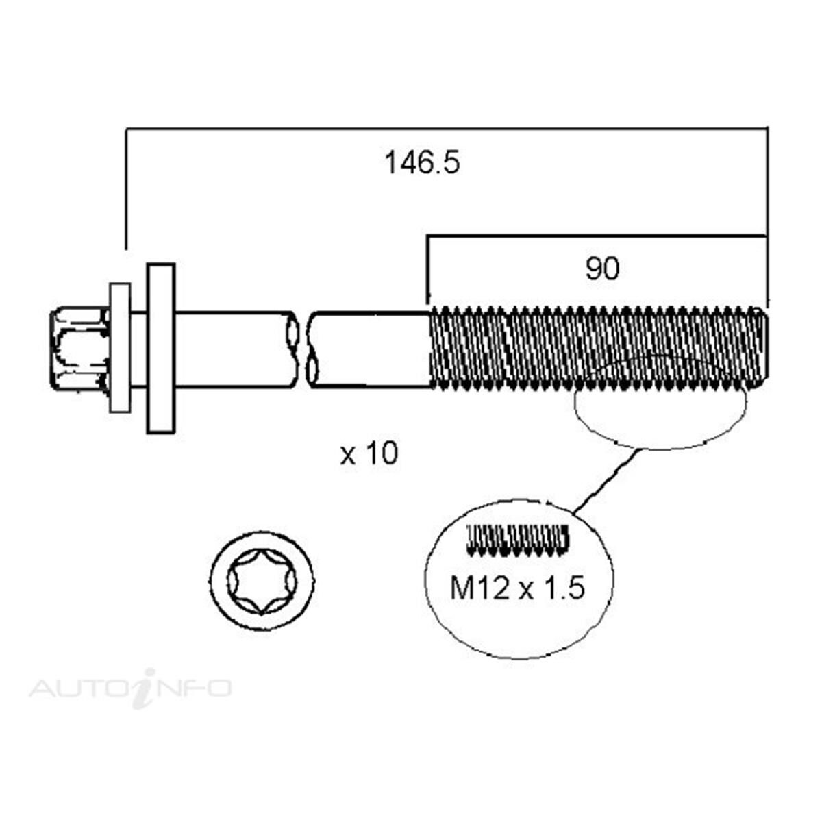 HEAD BOLT SET BMW M47, , scanz_hi-res
