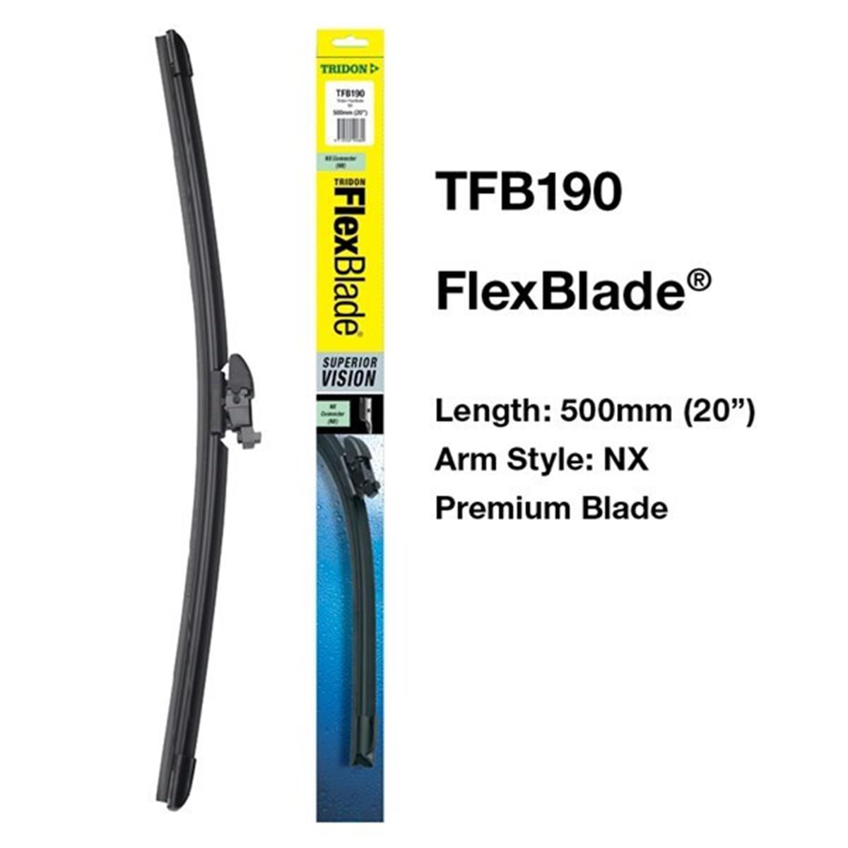 WIPER FLEXBLADE NX 20" TRIDON, , scanz_hi-res