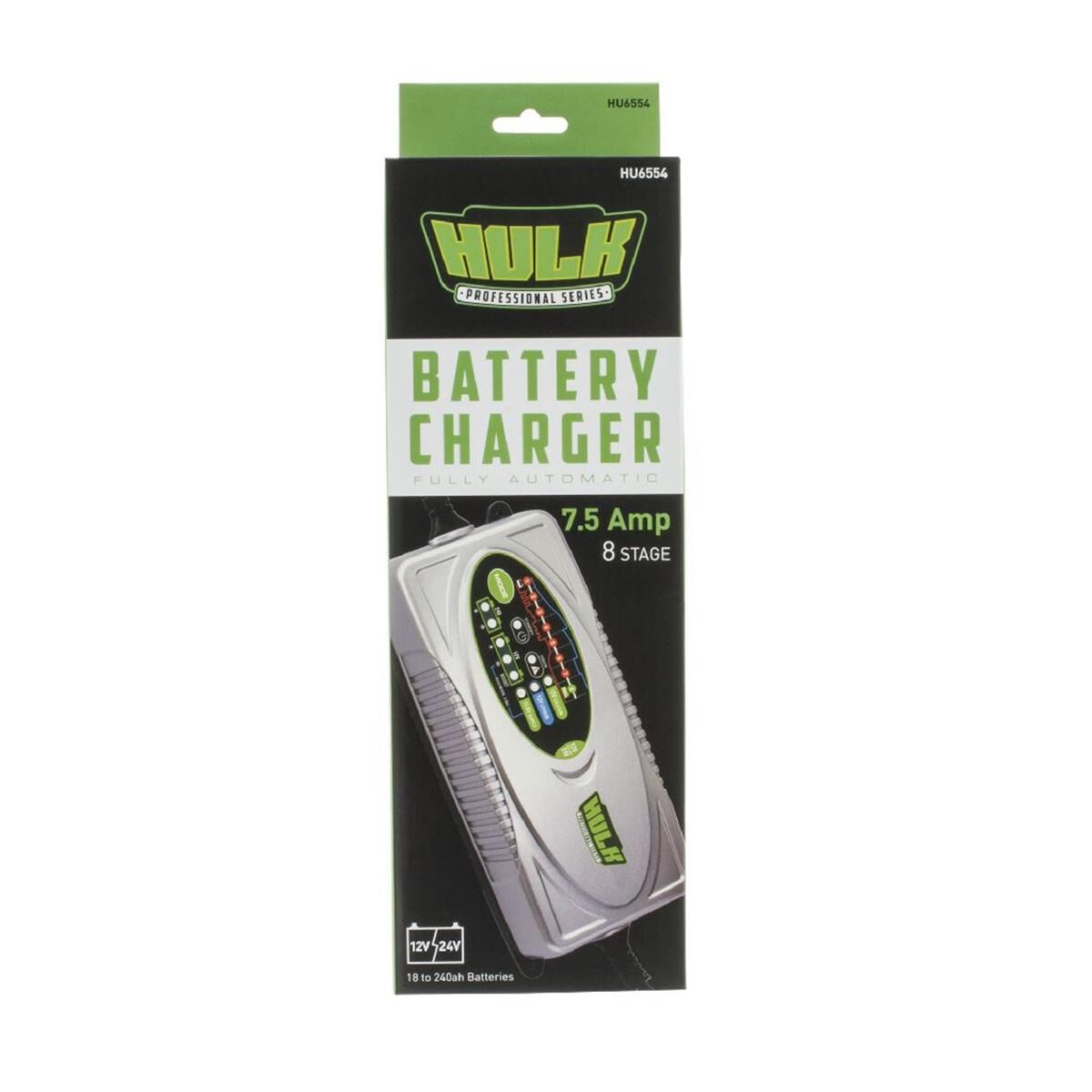 BATTERY CHARGER 12/24V 8 STAGE 7.5amp FULLY AUTOMATIC, BOOST & SUPPLY FESSIONAL, , scanz_hi-res