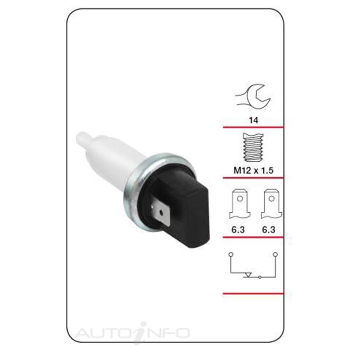 (TBS1001) BRAKE LIGHT SWITCH, , scanz_hi-res