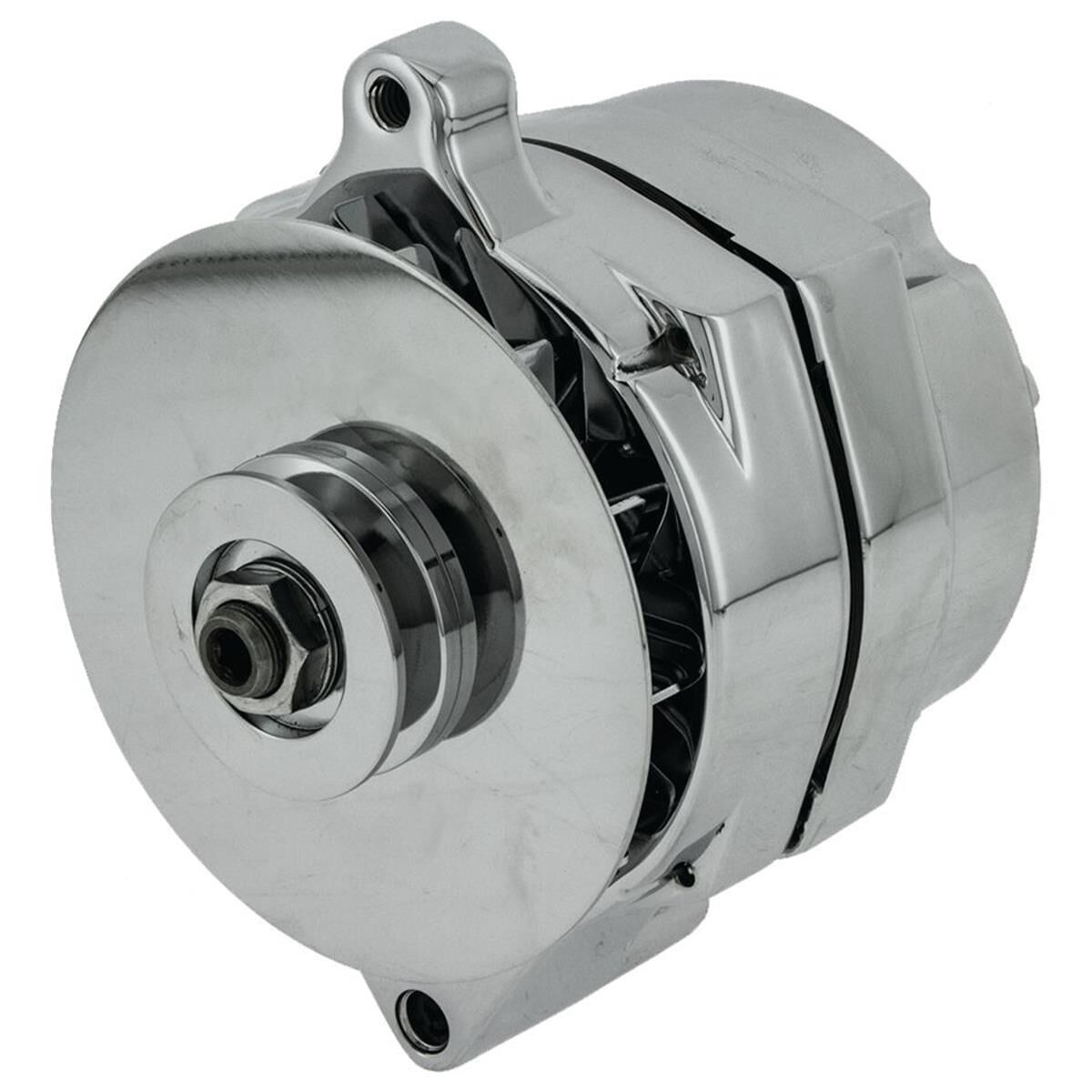 ALT FORD FALCON XP -XD V8 6CYL 12V 100 AMP CHROME 1 WIRE 1 A PULLEY, , scanz_hi-res
