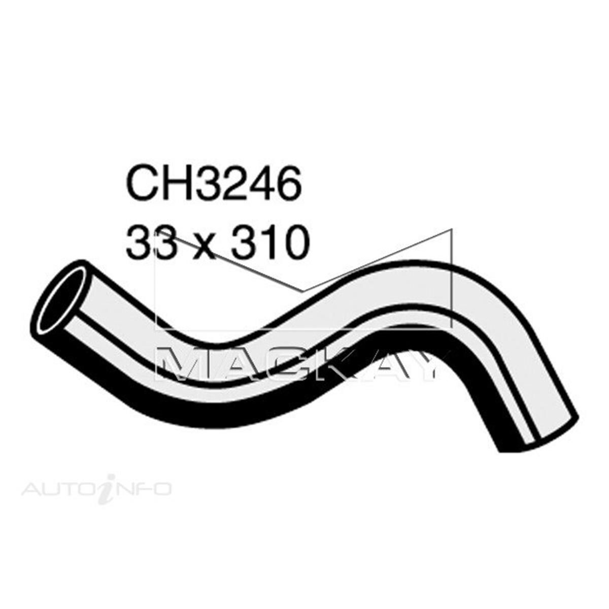 RADIATOR UPPER HOSE  - MITSUBISHI LANCER CG, CH - 2.0L I4  PETROL - MANUAL & AUTO, , scanz_hi-res