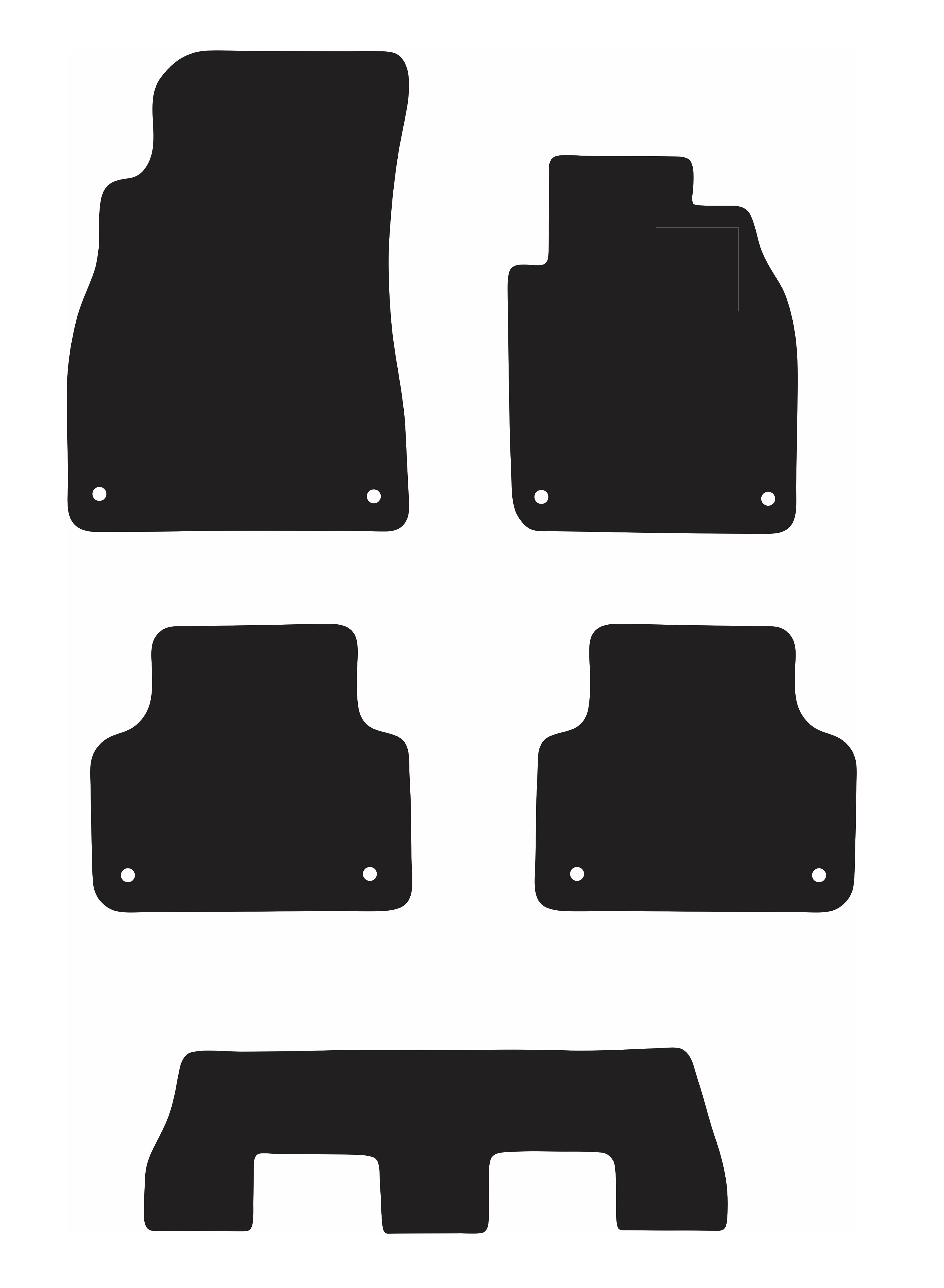EXECUTIVE RUBBER CAR MATS FOR AUDI Q7 (2ND GEN) 2016 ONWARDS, , scanz_hi-res