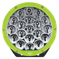 7" RND LED DRIVING LAMP DRIVNG BEAM 9-36V 106W 19 LED's GREEN 11,000Lms, , scanz_hi-res