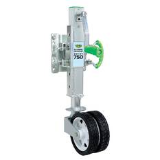 OFF-ROAD JOCKEY WHEEL 750kg RATED ADJUSTABLE HEIGHT DUAL WHEELS BULK PACK, , scanz_hi-res