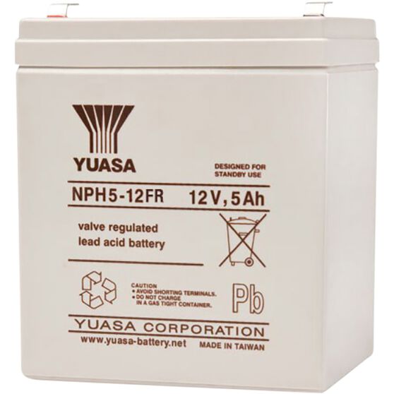 NPH5-12FR Yuasa NP VRLA Battery, , scanz_hi-res
