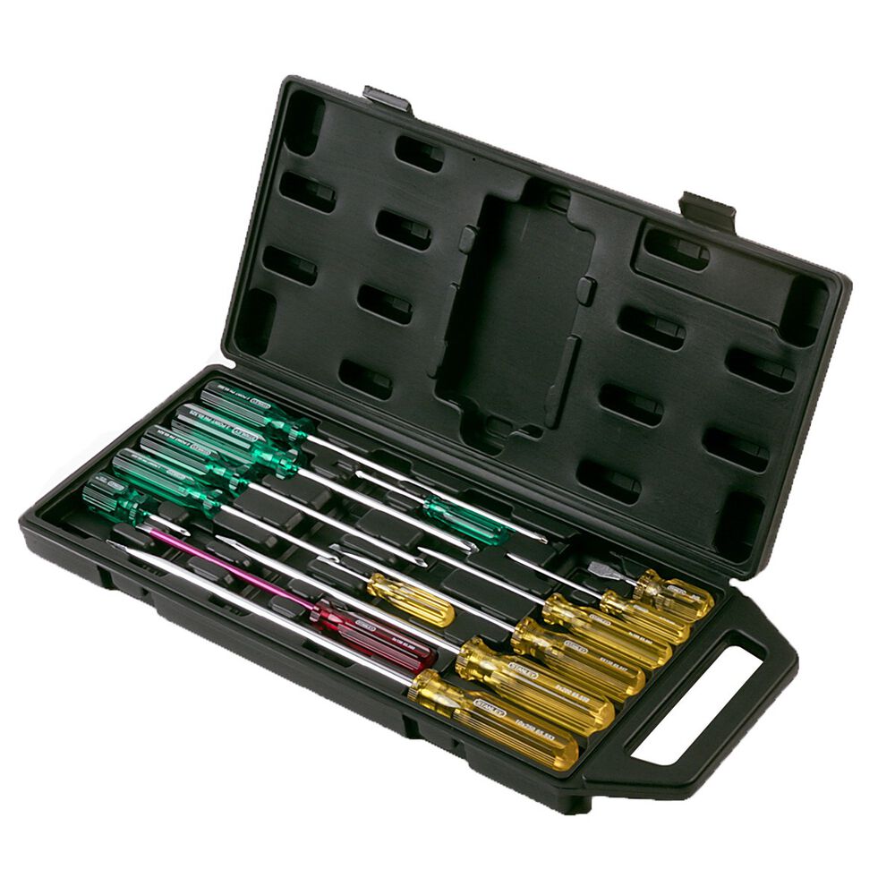 Stanley Acetate Handle Screwdriver Set 14 Piece 65750 Supercheap