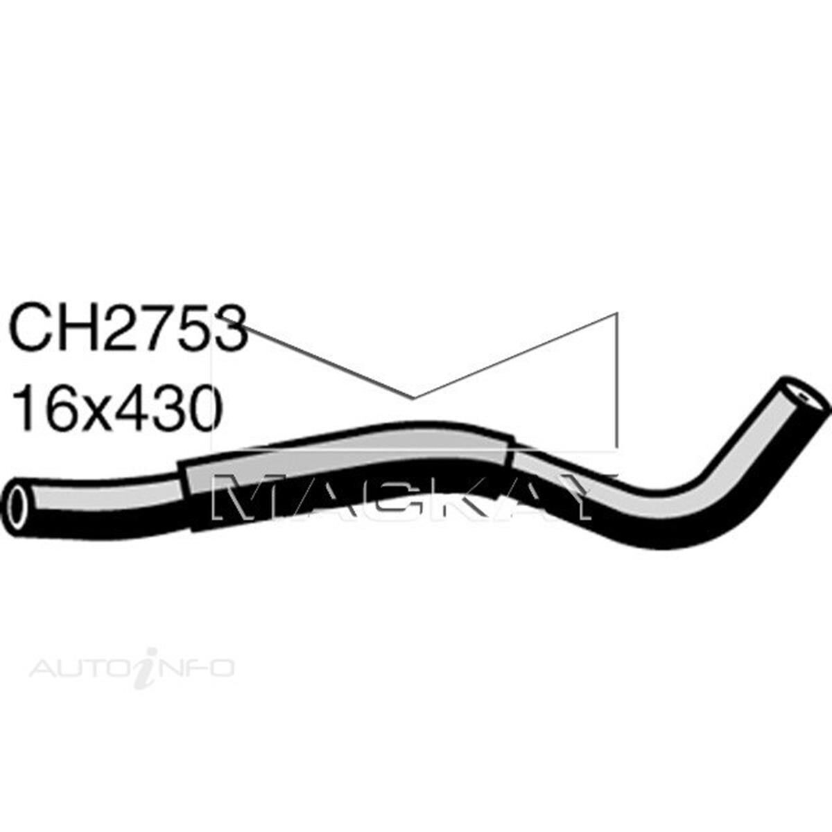 ENGINE BY PASS HOSE  - TOYOTA CAMRY SV22R - 2.0L I4  PETROL - MANUAL & AUTO, , scanz_hi-res
